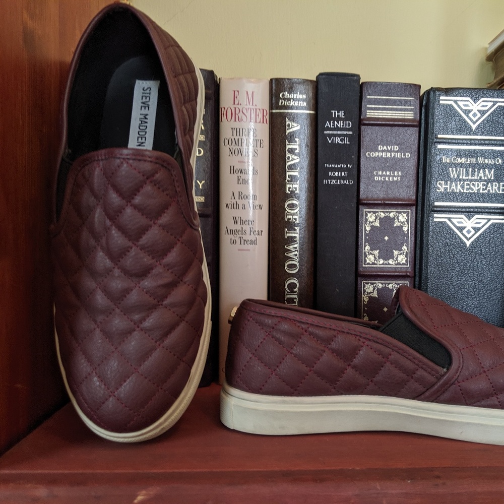 Steven Madden Quilted Leather Platform Sneakers